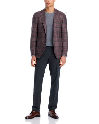 Kei Plaid Unstructured Trim Fit Sport Coat