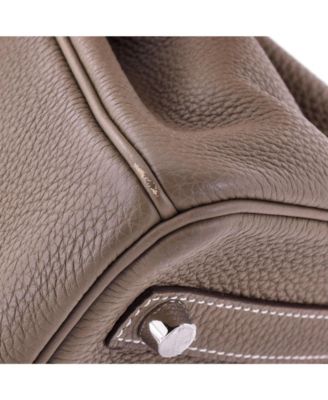 Birkin 25 Handbag Grey Togo with Palladium Hardware