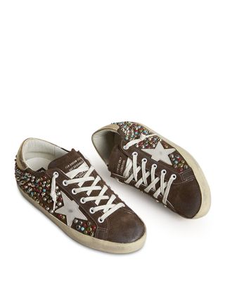 Women's Super Star Suede Embellished Sneakers