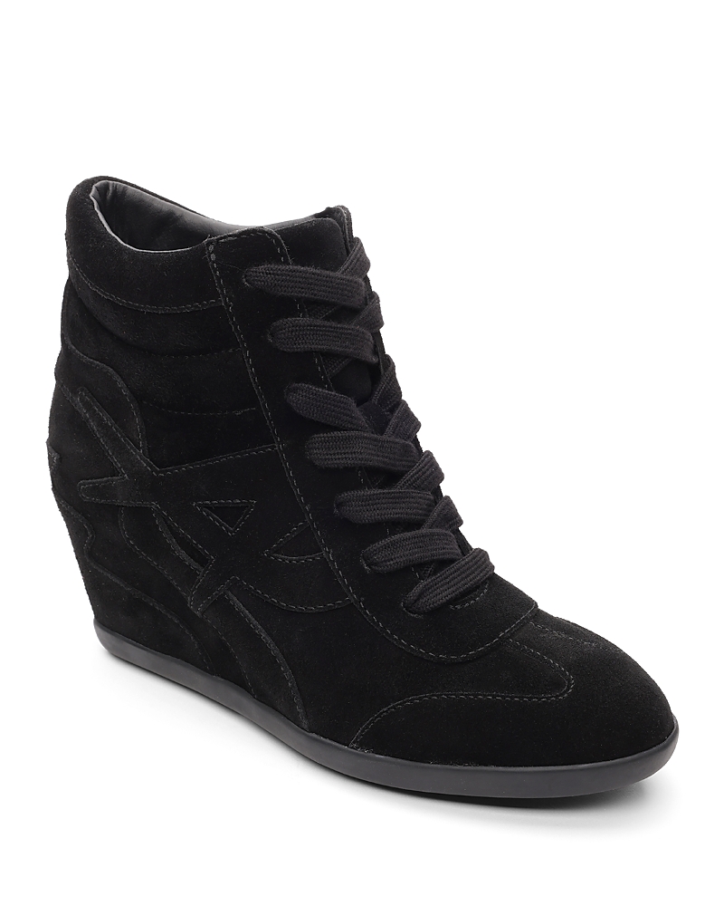 Ash Boradia Wedge Sneaker In Black