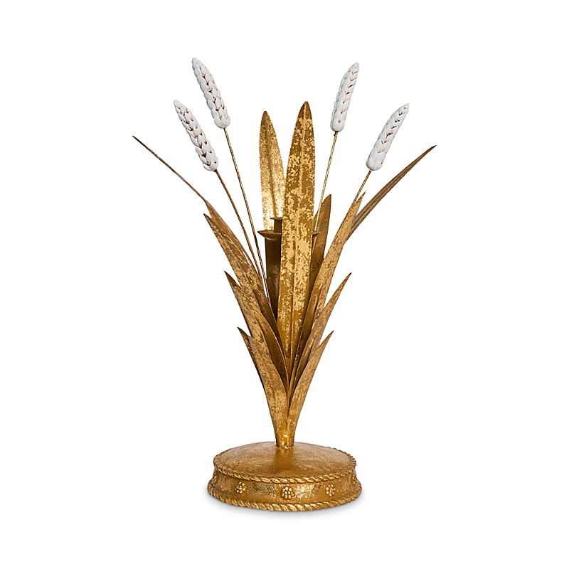 Juliska Forest Walk Wheat 13-inch Candleholder In Gold