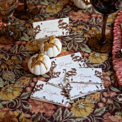 Forest Walk Pumpkin Place Card Holder, Set of 4