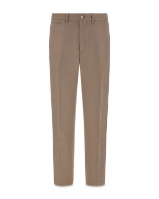 Solid Linen Straight Fit Trousers