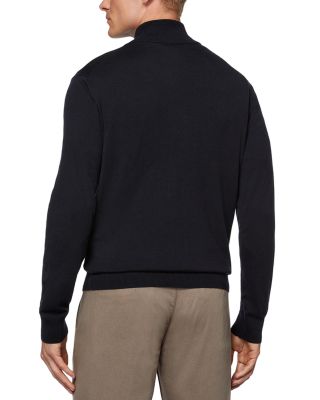Merino Wool Zip Front Sweatshirt