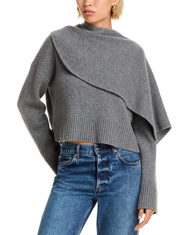 Simkhai Elson Scarf Sweater In Gray