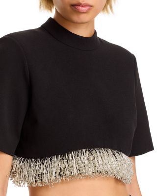 Jalen Fringe Hem Cropped Top