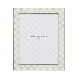 MacKenzie-Childs Sterling Check Silver Plated Frames | Bloomingdale's Home