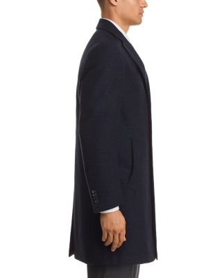 Kei Wool & Silk Donegal Quilted Lining Top Coat