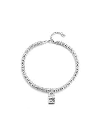 UNOde50 - Sterling Silver Plated with Padlock Charm Necklace