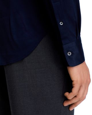 Canali Cotton Jersey Slim Fit Sport Shirt