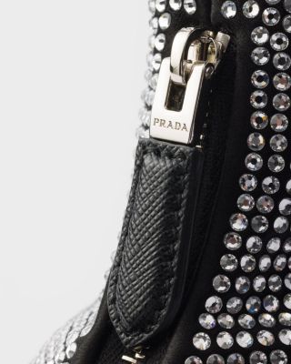  Re-Edition 2005 Mini Crystal-Studded Satin Bag