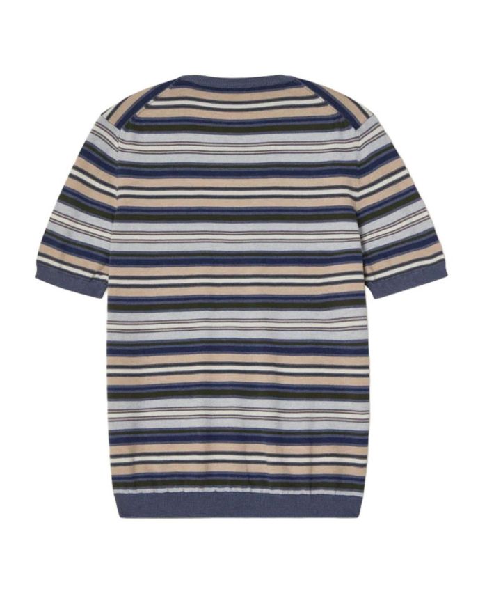 Pratt Stripe Short Sleeve Crewneck Sweater