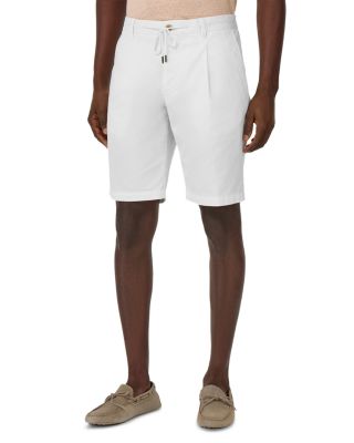 Cotton Stretch Drawstring Bermuda Shorts