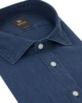 Linen Button Front Shirt