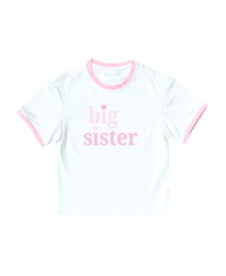 Bits & Bows - Girls' Big Sister Crewneck T-Shirt - Baby