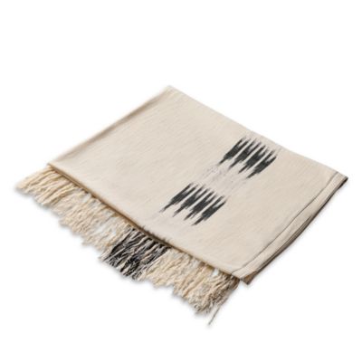 Peshtemal Cotton Ikat Throw Blanket