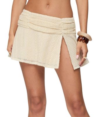 Anja Textured Ruched Mini Skirt