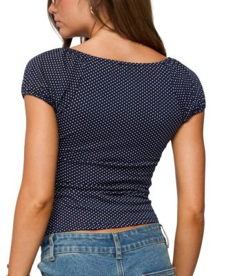 Stefania Polka Dot Top