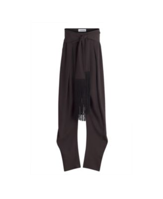 Wool and Viscose Like Barrel Pants