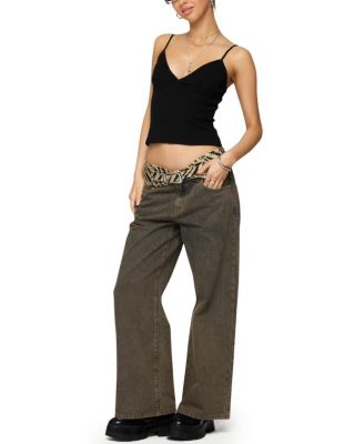 Petite Zahra Mud Wash Low Rise Colored Wash Jeans