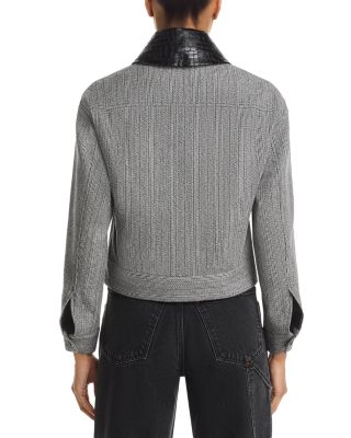 Contrast Collar Tailored Jacket 