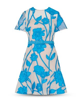 Rosie Floral Belted Flare Dress