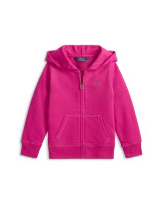 Ralph Lauren - Girls' Fleece Full-Zip Hoodie - Big Kid, Little Kid