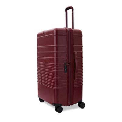 The Large Check in Roller - Burgundy