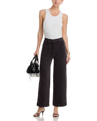 Virginia High Rise Corduroy Jeans in Charcoal