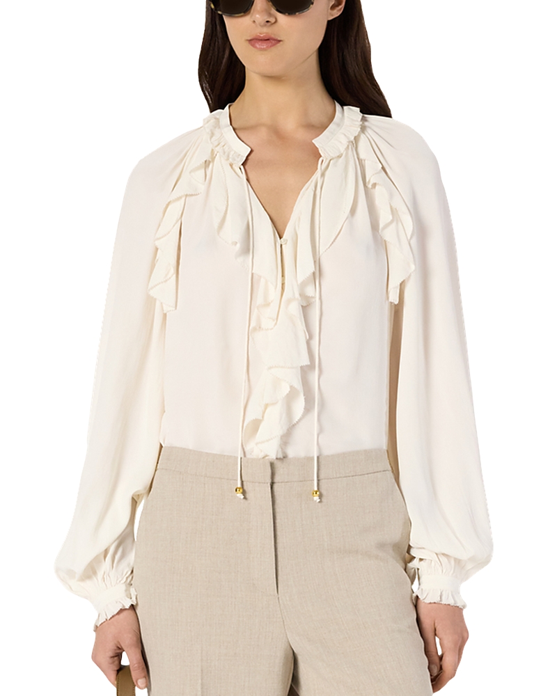 Gerard Darel Cecile Ruffled Top