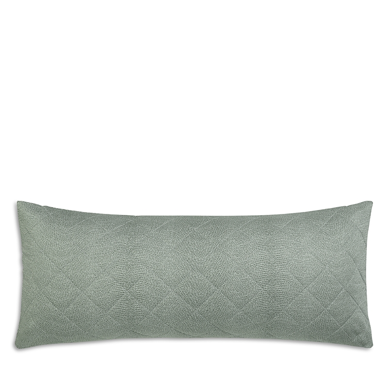 Matouk Jasper Pillow Cover, Quilted Lumbar In Green