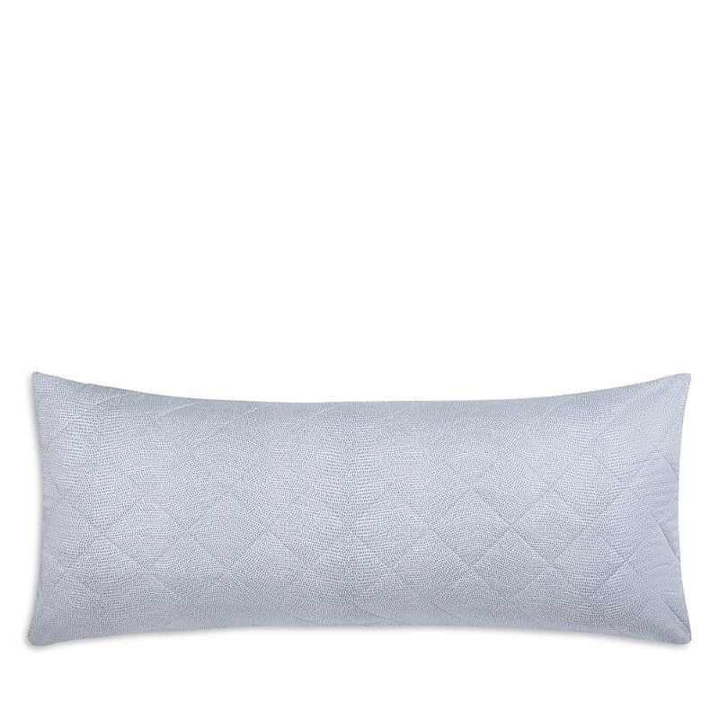 Matouk Jasper Pillow Cover, Quilted Lumbar In Blue