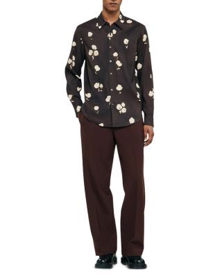 Water Flower Button Front Shirt