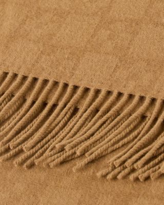 Geo Pattern Wool Scarf