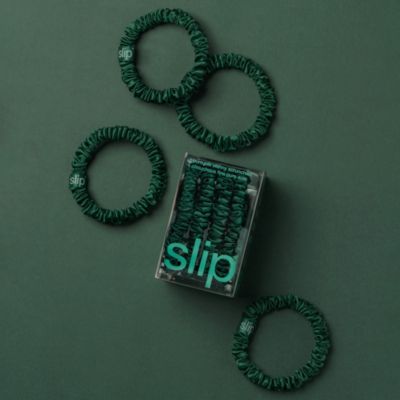 Pure Silk Back to Basics Skinny Scrunchies, Set of 4