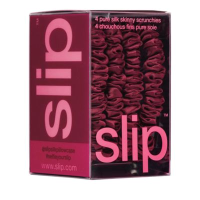 Pure Silk Back to Basics Skinny Scrunchies, Set of 4