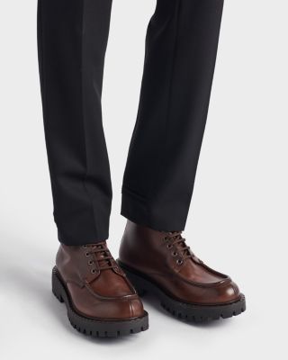 Men's Laced Leather Booties