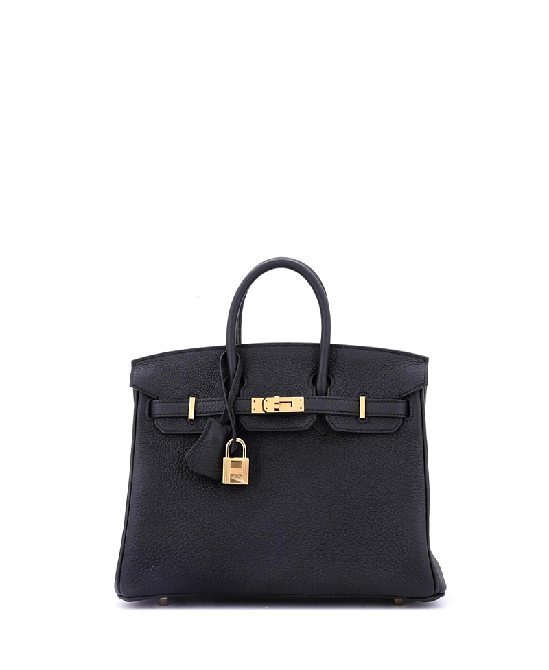 Pre-owned Pre-owned Hermes Hermes Birkin 25 Handbag Black Togo With Gold Hardware