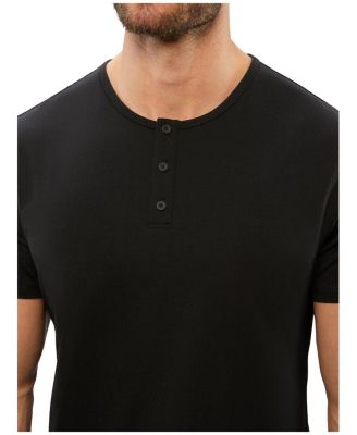 AO Henley Curve Hem T-Shirt