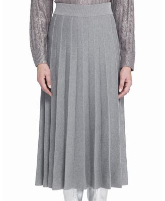 Pleated Sweater Skirt