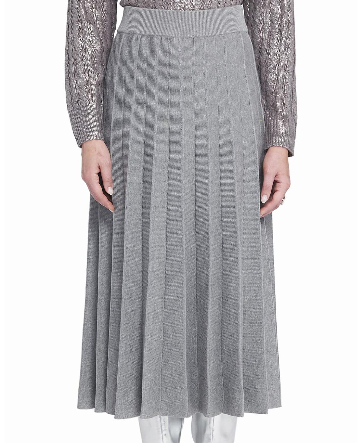 Elle Pleated Sweater Skirt