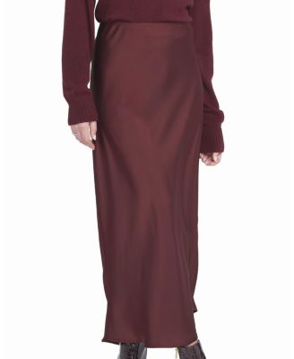 Satin Midi Skirt