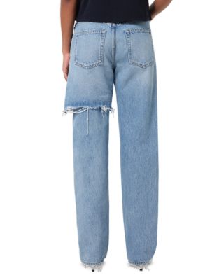 Amryn Double Layer High Rise Straight Leg Jeans in Release