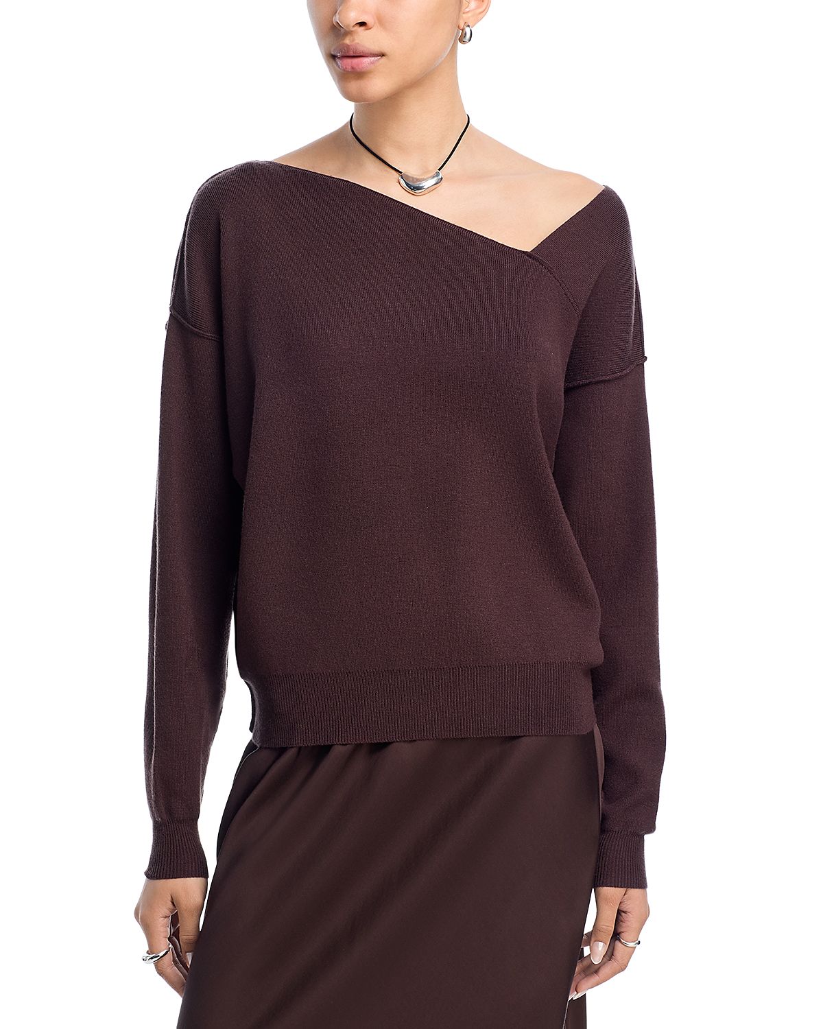 Line & Dot Favorite Geometric Neck Sweater