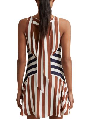 Esme Printed Stripe Flippy Dress