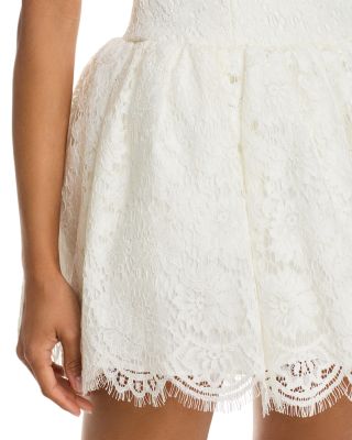 Floral Lace Mini Dress