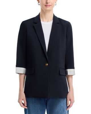 Jennie 3/4 Sleeve Crepe Blazer