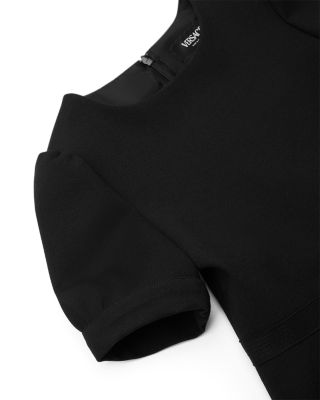 Girls' Punto Milano Jersey & Mesh Embroidery Dress - Little Kid, Big Kid