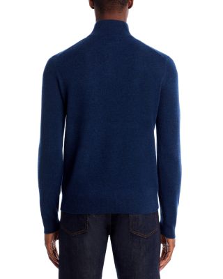 Deep Blue Cashmere Quarter-Zip Sweater - Exclusive