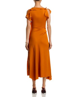 Drape Sleeve Mid Dress